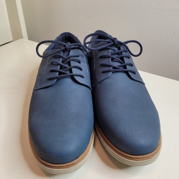 Saddlebred Jack Oxfords Navy Blue Dress Shoes Size Men's 9.5 - Picture 4 of 12
